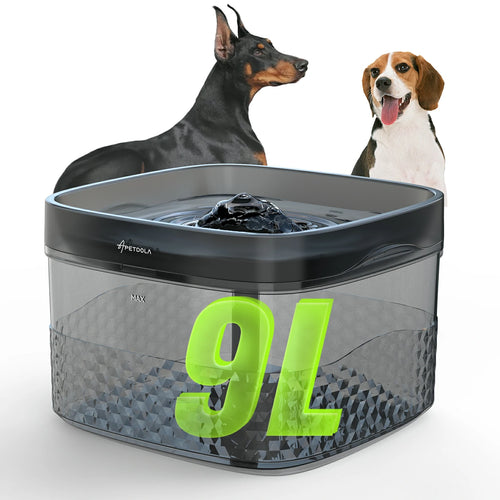 MaxOlly Dog Fountain - 9L Mega Capacity