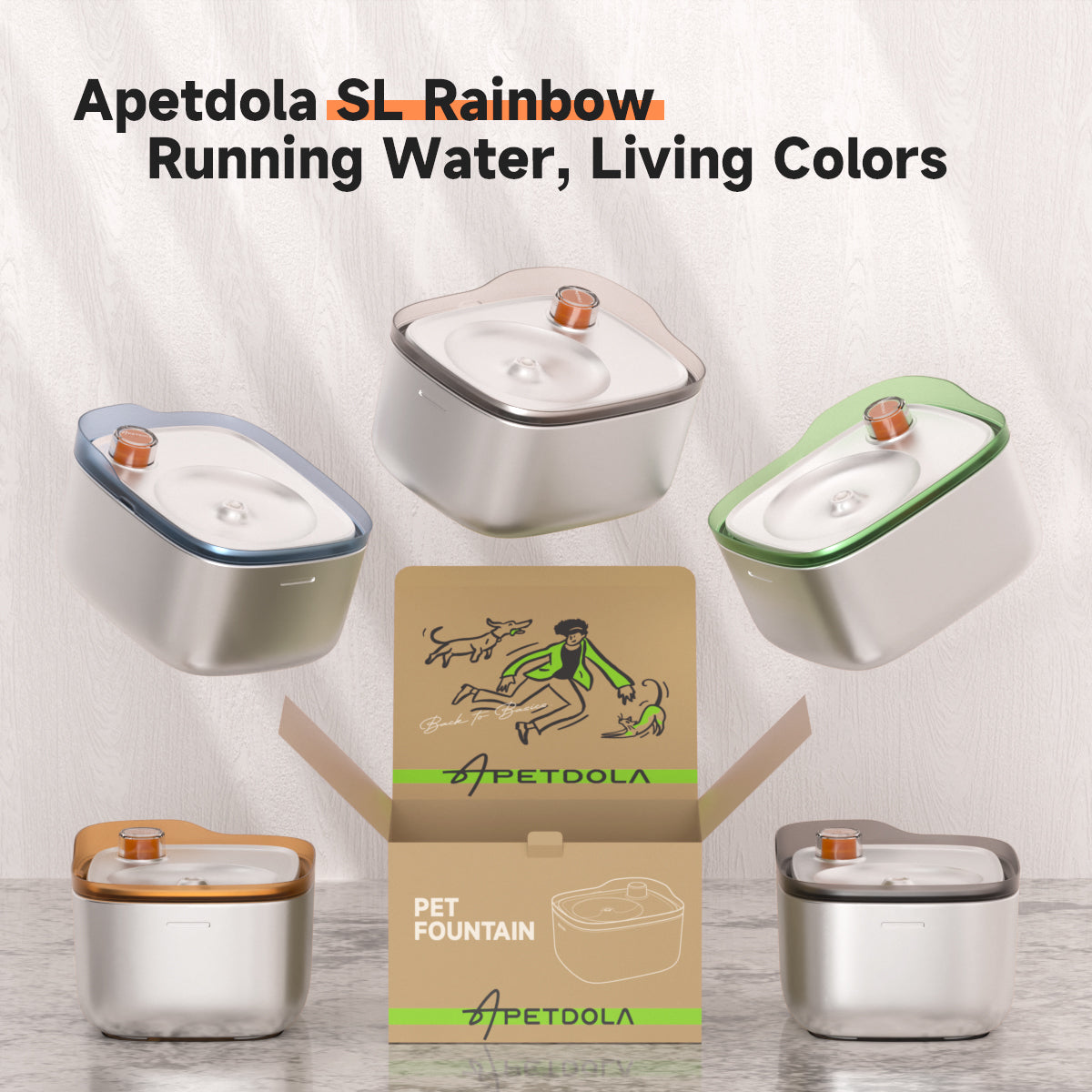 SL Rainbow Pet Fountain