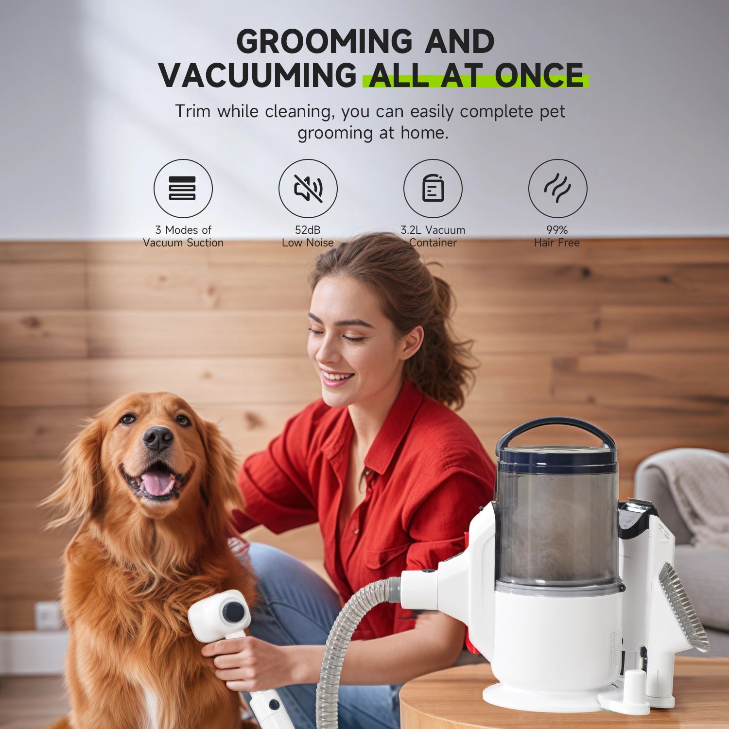 5-In-1 Pet Grooming Vacuum