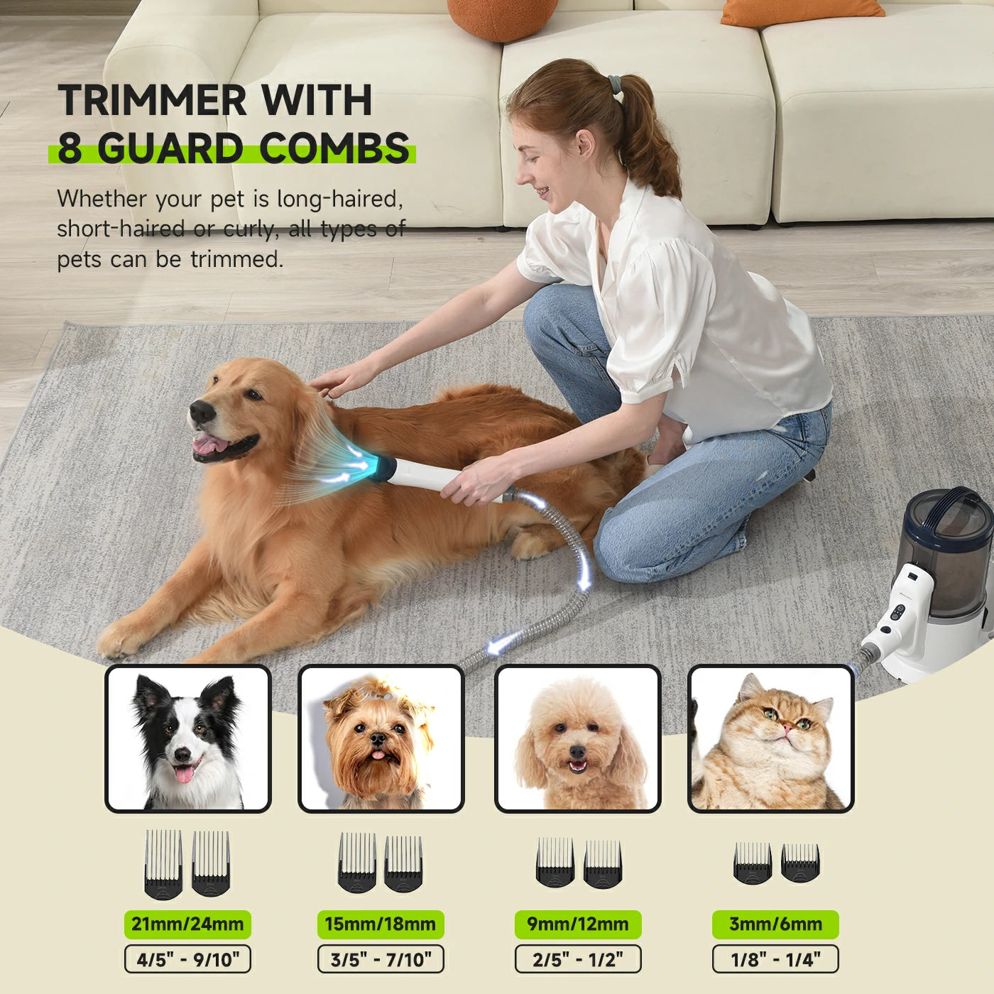 5-In-1 Pet Grooming Vacuum